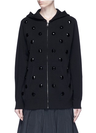 Main View - Click To Enlarge Main View - Click To Enlarge - Marc Jacobs - Jewel embellished zip-up knit hoodie