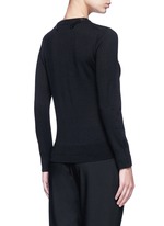 Back View -Click To Enlarge Sequin embellished wool cardigan