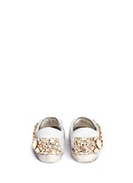 Back View -Click To Enlarge 'Superstar' limited edition metallic crystal distressed leather sneakers