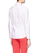 Back View -Click To Enlarge Floral embroidered scarf Oxford shirt