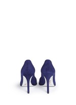 Back View -Click To Enlarge Strass trim suede pumps
