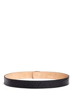 Back View -Click To Enlarge Python leather belt