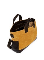 Detail View -Click To Enlarge 'Petit Ami' suede and leather tote bag