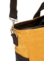 Detail View -Click To Enlarge 'Petit Ami' suede and leather tote bag