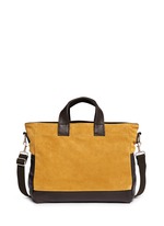 Back View -Click To Enlarge 'Petit Ami' suede and leather tote bag