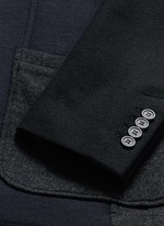Click To Enlarge Deconstructed colourblock jersey soft blazer