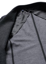 Click To Enlarge Deconstructed colourblock jersey soft blazer