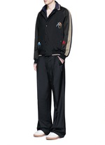 Figure View -Click To Enlarge Slim fit grosgrain collar polo shirt