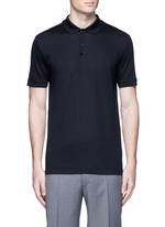 Main View -Click To Enlarge Slim fit ribbon shoulder polo shirt