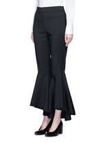 Front View -Click To Enlarge 'Sinous' cropped flare pants