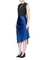 Figure View -Click To Enlarge 'Charlemagne' ruched silk skirt