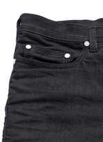 Click To Enlarge Biker raw denim skinny jeans