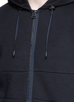 Detail View -Click To Enlarge Technical jersey zip hoodie