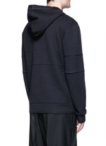 Back View -Click To Enlarge Technical jersey zip hoodie
