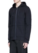 Front View -Click To Enlarge Technical jersey zip hoodie