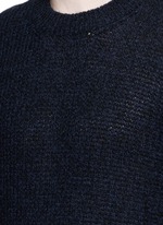 Detail View -Click To Enlarge Open mouliné stitch cashmere sweater