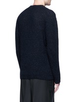 Back View -Click To Enlarge Open mouliné stitch cashmere sweater