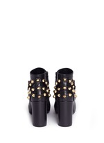 Back View -Click To Enlarge 'Classic' stud harness leather ankle boots
