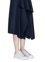 Figure View -Click To Enlarge 'Arena' creased lambskin leather sneakers