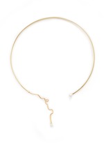 Main View -Click To Enlarge 'Unstable' Akoya pearl 18k gold choker necklace