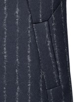 Detail View -Click To Enlarge Pinstripe revers lapel long vest