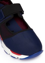 Detail View -Click To Enlarge Strap mesh techno fabric sneakers