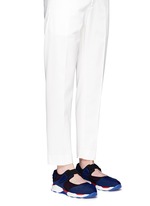 Figure View -Click To Enlarge Strap mesh techno fabric sneakers