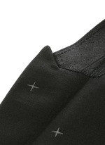 Detail View -Click To Enlarge Rubberised star print tuxedo blazer