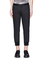 Main View -Click To Enlarge Satin tuxedo stripe skinny fit pants