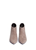 Figure View -Click To Enlarge Suede ankle boots