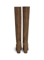 Back View -Click To Enlarge Suede knee high boots