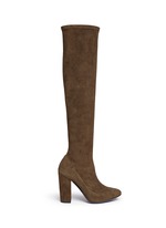Main View -Click To Enlarge Suede knee high boots