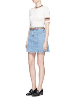 Figure View -Click To Enlarge 'The Skater' denim skirt