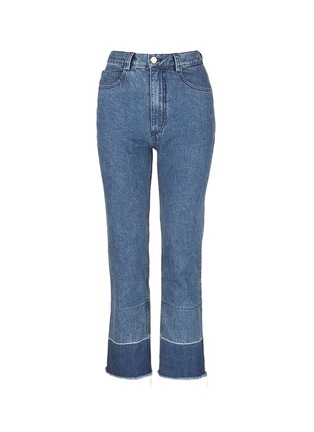 RACHEL COMEY 'LEGION' Raw Edge Cuff Slim Leg Jeans