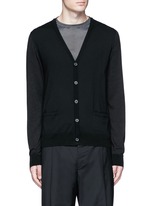 Main View -Click To Enlarge Mixed media cardigan