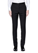 Main View -Click To Enlarge Slim fit satin trim tuxedo pants