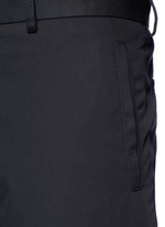 Detail View -Click To Enlarge Slim fit cotton gabardine biker pants