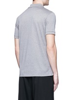 Back View -Click To Enlarge Slim fit reverse seam polo shirt