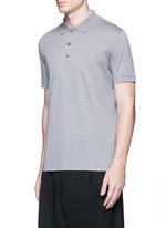 Front View -Click To Enlarge Slim fit reverse seam polo shirt