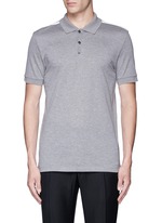Main View -Click To Enlarge Slim fit ribbon shoulder polo shirt