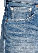 Detail View -Click To Enlarge Petersham ribbon bow cuff selvedge jeans