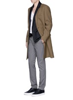 Figure View -Click To Enlarge Slim fit ribbon stripe chinos
