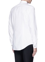 Back View -Click To Enlarge Metal button tuxedo shirt