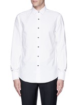 Main View -Click To Enlarge Metal button tuxedo shirt