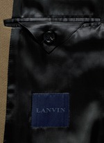 Click To Enlarge Slim fit contrast collar wool coat