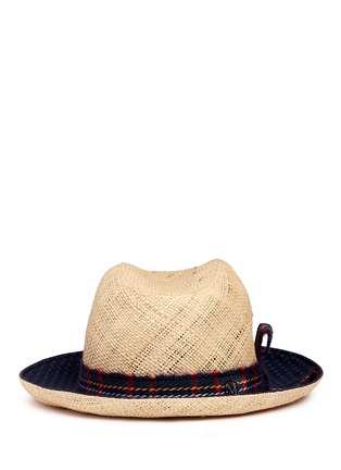 Main View - Click To Enlarge Main View - Click To Enlarge - Maison Michel - 'Joseph' paisley print brim straw hat
