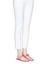 Figure View -Click To Enlarge ''Colori' logo jelly thong sandals