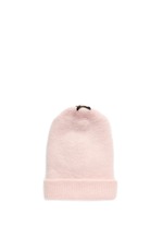 Figure View -Click To Enlarge Crystal pavé star appliqué angora blend knit beanie