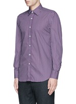 Front View -Click To Enlarge Star print cotton shirt