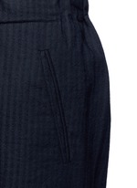 Detail View -Click To Enlarge 'Pigiama' drawstring waist herringbone pants